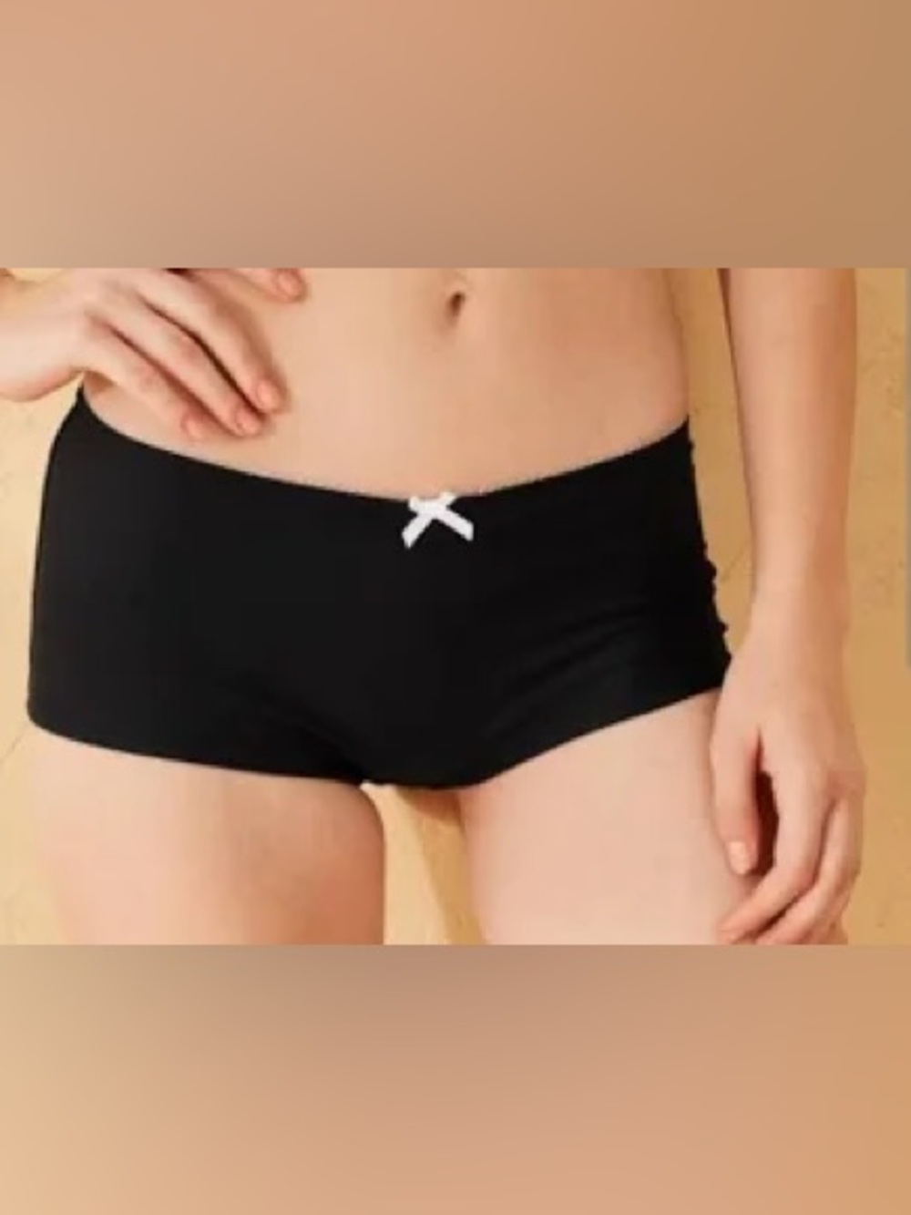 NEW!! Women's Wild Fable Black Swim Bikini Boyshort Bottoms Size S
